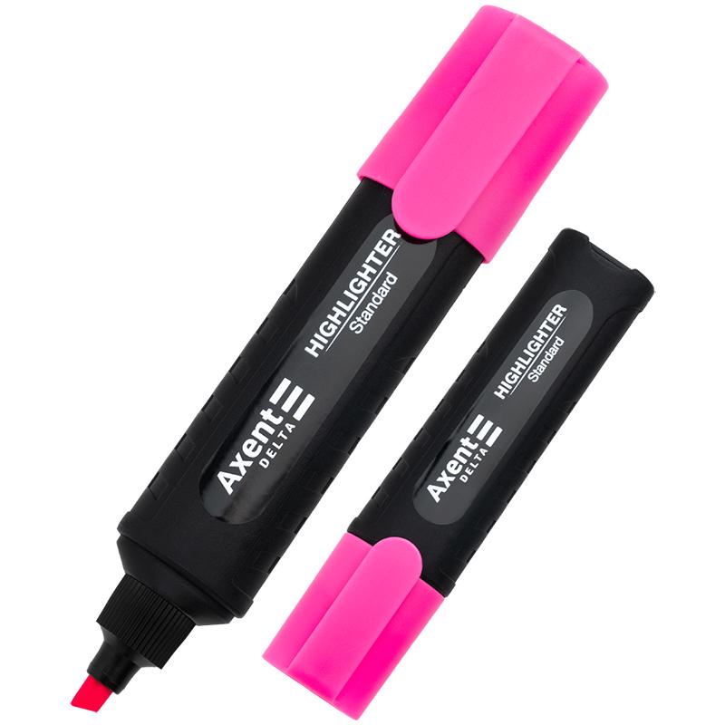 Маркер DELTA BY AXENT Highlighter Standard D2505-10, 1-5 мм, клиноподібний рожевий